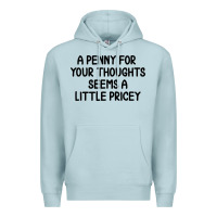 Blue Mist funny, penny for your thoughts Premium Hoodie - artisFamous