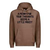 Chestnut funny, penny for your thoughts Premium Hoodie - artisFamous