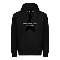 Black here comes the general rise up Premium Hoodie - artisFamous