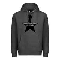 Charcoal Heather here comes the general rise up Premium Hoodie - artisFamous