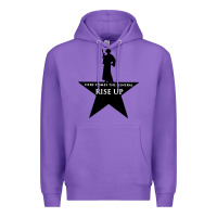 Purple here comes the general rise up Premium Hoodie - artisFamous