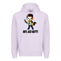 Lilac hey, ass butt Premium Hoodie - artisFamous