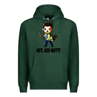 Sports Green hey, ass butt Premium Hoodie - artisFamous