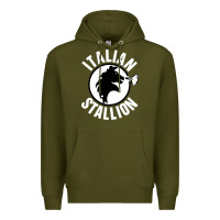 Army Green italian stallion Premium Hoodie - artisFamous