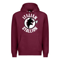 Burgundy italian stallion Premium Hoodie - artisFamous