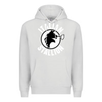 Dove Grey italian stallion Premium Hoodie - artisFamous