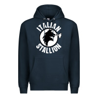 Navy italian stallion Premium Hoodie - artisFamous