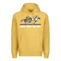 Antique Gold horse racing Premium Hoodie - artisFamous