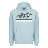 Blue Mist horse racing Premium Hoodie - artisFamous