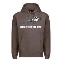 Coffee horse racing Premium Hoodie - artisFamous