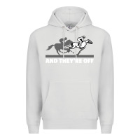 Dove Grey horse racing Premium Hoodie - artisFamous