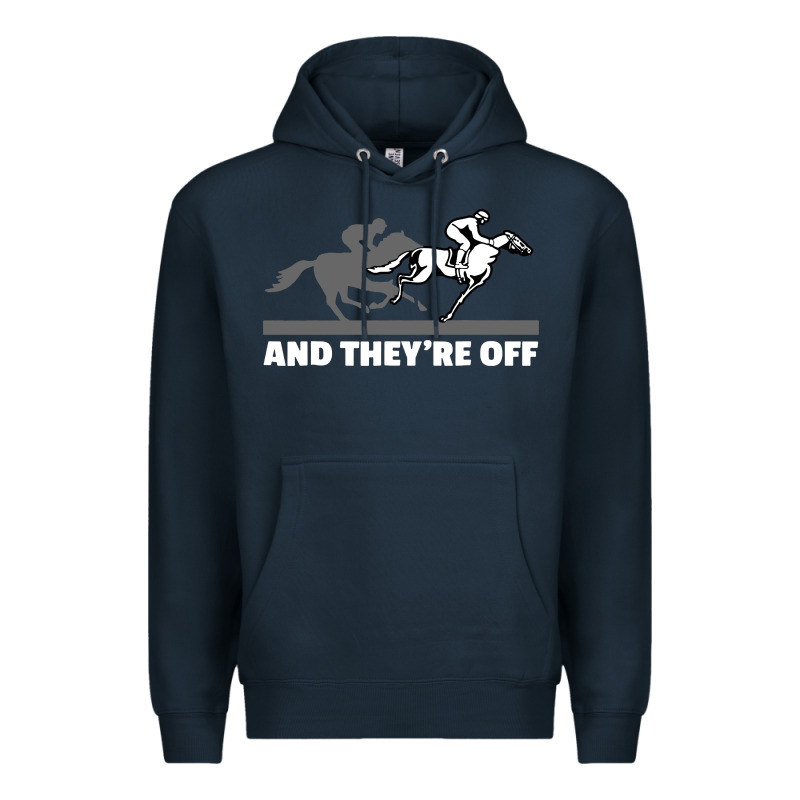 Horse Racing Premium Hoodie by artisFamous | Teevron