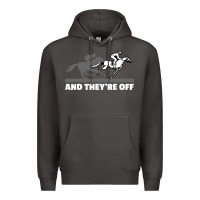 Smoke horse racing Premium Hoodie - artisFamous