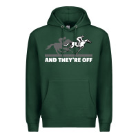 Sports Green horse racing Premium Hoodie - artisFamous