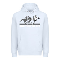 White horse racing Premium Hoodie - artisFamous