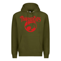 Army Green Thunders Cats Premium Hoodie - artisFamous