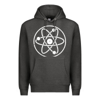 Charcoal Heather Atomic Atom Symbol Premium Hoodie - artisFamous