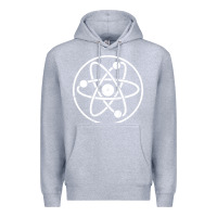 Heather Grey Atomic Atom Symbol Premium Hoodie - artisFamous