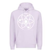 Lilac Atomic Atom Symbol Premium Hoodie - artisFamous