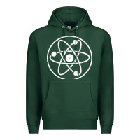 Sports Green Atomic Atom Symbol Premium Hoodie - artisFamous