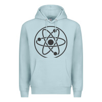Blue Mist Atomic Atom Symbol Premium Hoodie - artisFamous