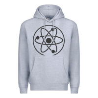 Heather Grey Atomic Atom Symbol Premium Hoodie - artisFamous