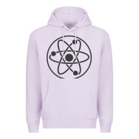 Lilac Atomic Atom Symbol Premium Hoodie - artisFamous