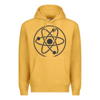 Mustard Atomic Atom Symbol Premium Hoodie - artisFamous