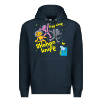Navy Shonen Knife Free Time Premium Hoodie - artisFamous
