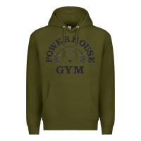 Army Green power hause gym Premium Hoodie - artisFamous