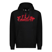 Black crossfit gym Premium Hoodie - artisFamous