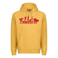 Mustard crossfit gym Premium Hoodie - artisFamous