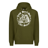 Army Green Long Beach Dub All STars Premium Hoodie - artisFamous