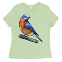 Matcha Eastern Bluebird Ladies Tee - LillyAllenDesigns