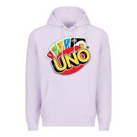 Lilac uno funny game Premium Hoodie - artisFamous