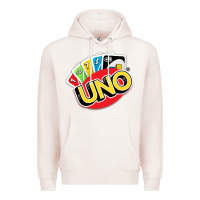 Pale Pink uno funny game Premium Hoodie - artisFamous