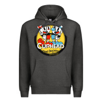 Charcoal Heather Cuphead Premium Hoodie - artisFamous
