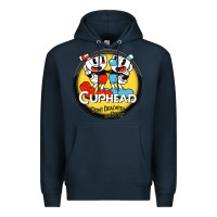 Navy Cuphead Premium Hoodie - artisFamous