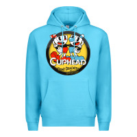 Ocean Blue Cuphead Premium Hoodie - artisFamous