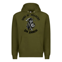 Army Green sons of anarchy san andreas Premium Hoodie - artisFamous