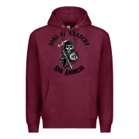Burgundy sons of anarchy san andreas Premium Hoodie - artisFamous