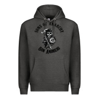 Charcoal Heather sons of anarchy san andreas Premium Hoodie - artisFamous