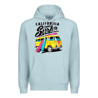 Blue Mist california super surf Premium Hoodie - artisFamous