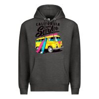 Charcoal Heather california super surf Premium Hoodie - artisFamous
