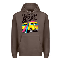 Coffee california super surf Premium Hoodie - artisFamous
