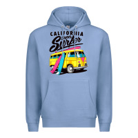 Colony Blue california super surf Premium Hoodie - artisFamous