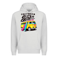 Dove Grey california super surf Premium Hoodie - artisFamous