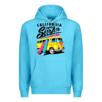 Ocean Blue california super surf Premium Hoodie - artisFamous