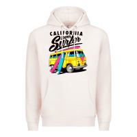 Pale Pink california super surf Premium Hoodie - artisFamous
