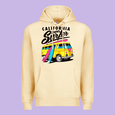 California Super Surf Premium Hoodie Designed By Artisfamous